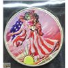 Image 1 : 1 OZ .999 FINE SILVER SPECIAL COLORIZED US EAGLE