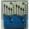 Image 1 : LOT OF TWO - 4 PACKS OF CHARGING CABLES