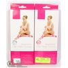 Image 1 : 2 NEW PAIRS OF MOISTURIZING GEL HEEL SOCKS