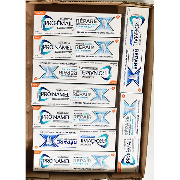 FLAT OF ASSORTED PRONAMEL TOOTHPASTE