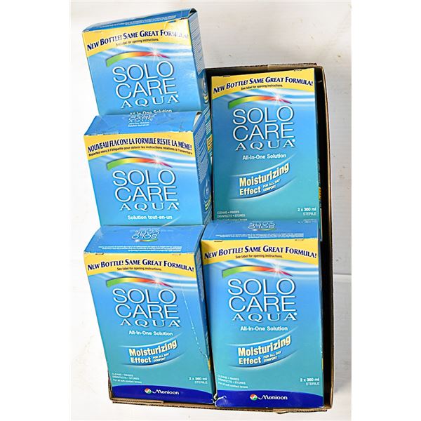 LOT OF SOLOCARE AQUA FOR ALL SOFT CONTACT LENSES