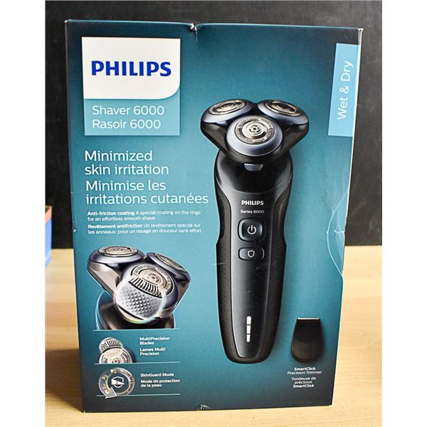 NEW PHILIPS SHAVER 6000 WET & DRY MINIMIZED SKIN