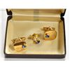 Image 1 : VINTAGE CUFF LINKS AND TIE CLIP