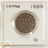 Image 1 : 1888 CANADIAN PENNY ONE CENT COIN.