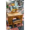 WATERFALL VANITY (1950S), MIRROR & BENCH