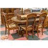 Image 3 : WOODEN DINING HUTCH W/ DINING SET W/ 6 CHAIRS