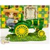 Image 2 : 2 JOHN DEERE BOY/TRACTOR CERAMIC FIGURINES