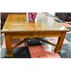 Image 1 : SOLID WOOD COFFEE TABLE APPROX 38" X 38" 18" TALL