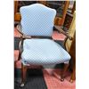 Image 1 : ANTIQUE LIGHT BLUE SIDE CHAIR