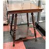 ANTIQUE HALL TABLE WITH TWIST DESIGN LEGS