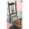 Image 1 : 1800'S SOLID WOOD CHAIR WITH ROYAL CREST ON