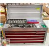 Image 1 : METAL TOOLBOX 4 DRAWERS 26" 1/2 LONG X 14" HIGH