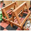 Image 1 : PAIR OF WOOD SAW HORSES