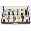 Image 1 : 12 WATCHES IN DISPLAY BOX