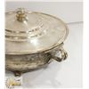 Image 2 : SILVER PLATED CHAFIN DISH WITH GLASS INSERT