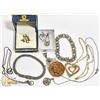 Image 1 : LOT OF 8 ALL .925 SILVER NECKLACES, BRACELETS