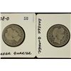 Image 1 : 1908-D & 1908-O BARBER QUARTERS