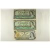 Image 1 : 3 CANADA $1 BILLS 2-1954 & 1-1973