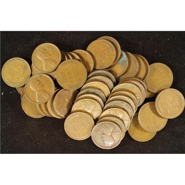SOLID DATE ROLL OF 44-1930 LINCOLN WHEAT CENTS