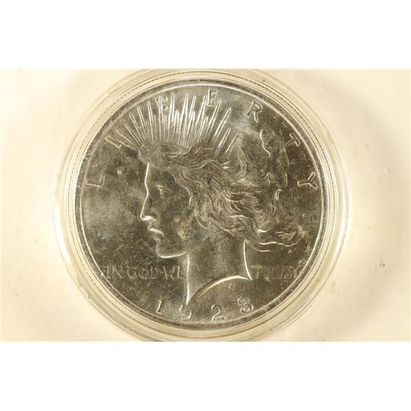 1923 PEACE SILVER DOLLAR UNC