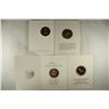 Image 2 : 4 FRANKLIN MINT HAPPY HOLIDAY CARDS WITH BRONZE