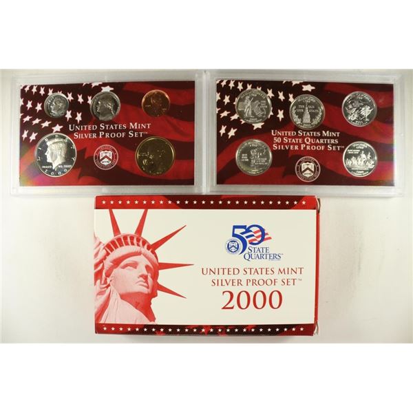 2000 US SILVER PROOF SET (WITH BOX)