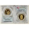 Image 1 : 2-PCGS PR69 DCAM PRESIDENTIAL DOLLAR SLABS,