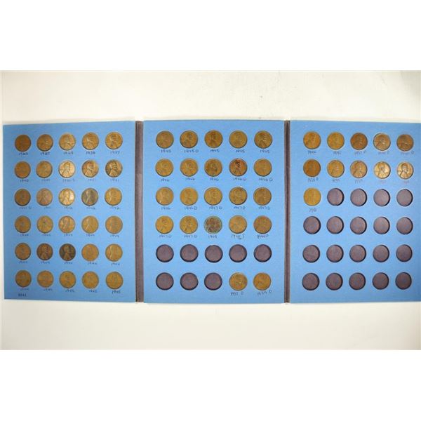 131 WHEAT CENTS FROM 1923-UP IN WHITMAN ALBUMS