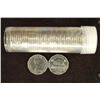 Image 1 : ROLL OF 40-BRILLIANT UNC 1958 CANADA 5 CENTS