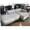 Image 1 : HAY MAGS SOFT LOW BEIGE 96" CHAISE LOUNGE SOFA