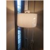 Image 2 : DESIGN WITHIN REACH PLEAT DRUM WHITE FLOOR LAMP  RETAIL PRICE $181.00 CAN.