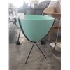 Image 1 : HERMAN MILLER BULLET TURQUOISE PLANTER RETAIL PRICE $265 CAN.