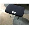 Image 1 : HERMAN MILLER DARK BLUE/CHROME DESIGNER FOOT STOOL