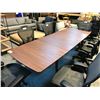 Image 2 : CASE WALNUT 2 LEAF 8' X 3' (FULLY EXTENDED) DINNING TABLE