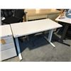 Image 2 : HERMAN MILLER WHITE ADJUSTABLE HEIGHT SIT/STAND ELECTRIC PROGRAMMER TABLE 4' X 2'