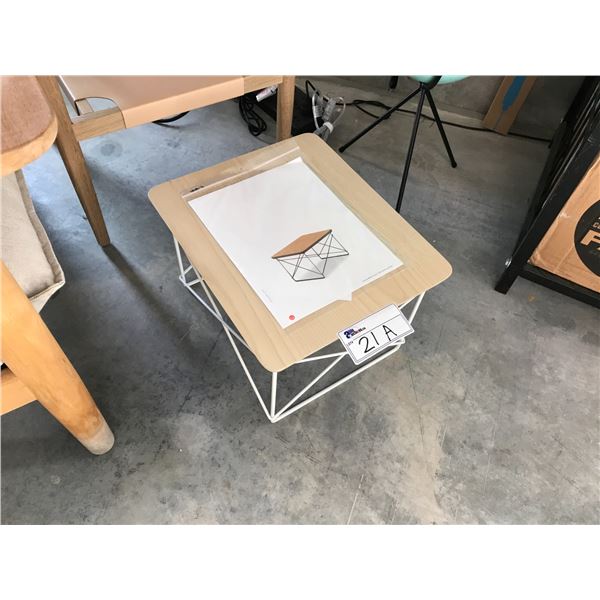 HERMAN MILLER EAMES LIGHT WOOD/WIRE BASE LOW TABLE RETAIL PRICE $370