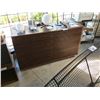 Image 2 : DESIGN WITHIN REACH WALNUT LINE CREDENZA RETAIL PRICE $3995 AND 2 WALNUT ACCENT STORAGE CUBES