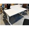 Image 2 : HERMAN MILLER WHITE ADJUSTABLE HEIGHT SIT/STAND ELECTRIC PROGRAMMER TABLE 5' X 2.5'