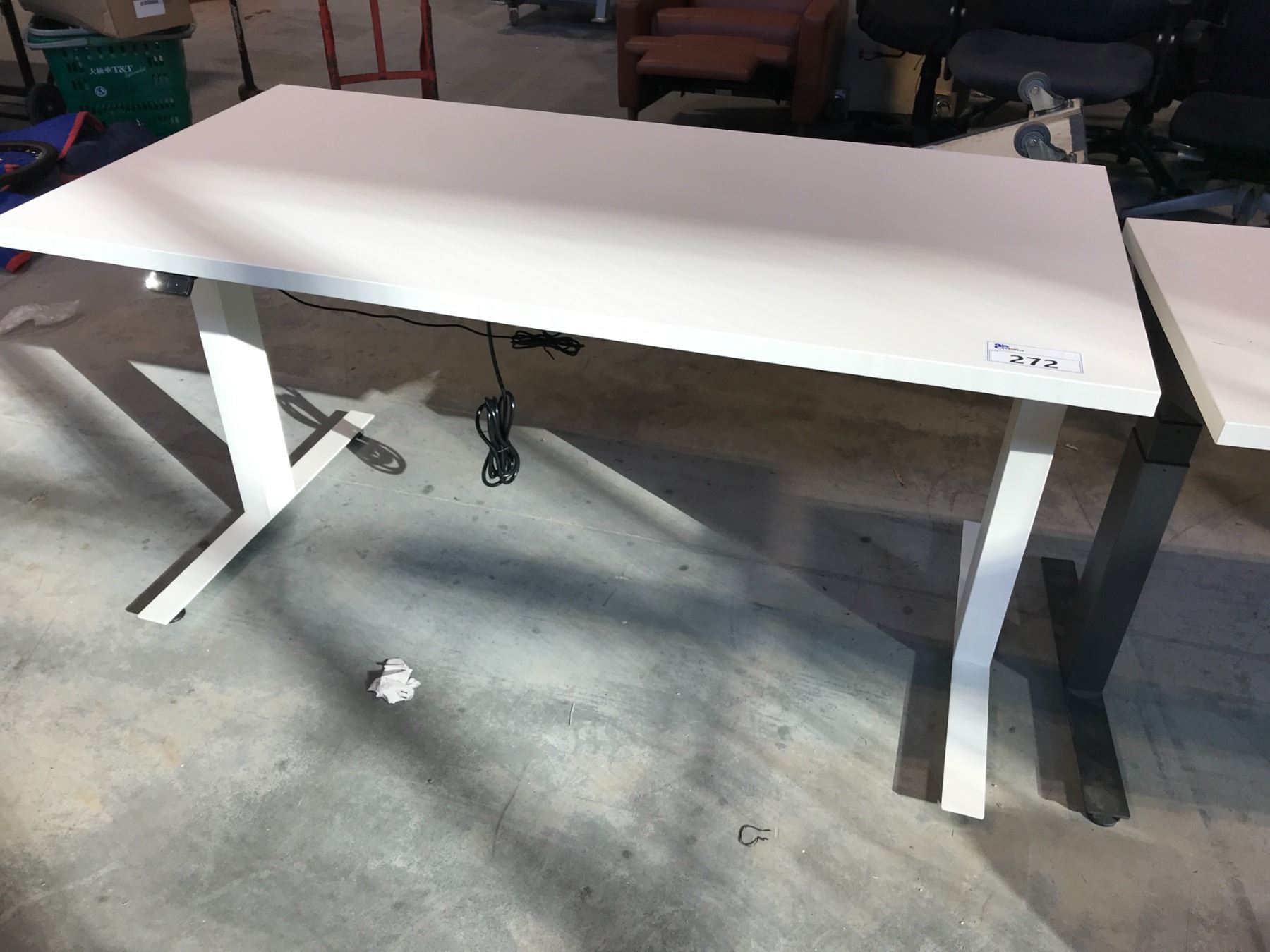 Programer Table HERMAN MILLER WHITE ADJUSTABLE HEIGHT SIT/STAND ELECTRIC PROGRAMMER ...
