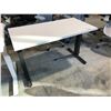 Image 2 : HERMAN MILLER WHITE ADJUSTABLE HEIGHT SIT/STAND ELECTRIC PROGRAMMER TABLE 4' X 2'