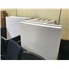 Image 2 : LARGE LOT OF ASSORTED SIZE WHITE ACOUSTICAL PANELING
