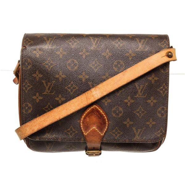 Louis Vuitton Brown Cartouchiere GM Crossbody Bag