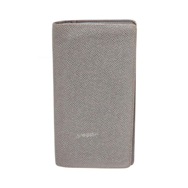 Louis Vuitton Grey Taiga Leather Brazza Wallet