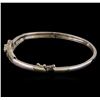 Image 2 : 1.17 ctw Diamond Bangle Bracelet - 14KT White Gold