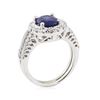 Image 4 : 2.27 ctw Sapphire and Diamond Ring - 18KT White Gold
