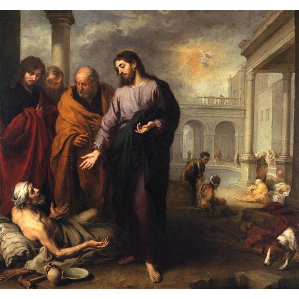 Bartolomï¿½ Esteban Murillo - Christ Heals the Paralytic