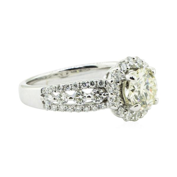 1.88 ctw Diamond Engagement Ring - 18KT White Gold