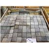 Image 2 : PALLET OF 420 PCS OF 3X3" MULTI GREY SLATE MOSAIC TILE ON 12X12" SHEETS