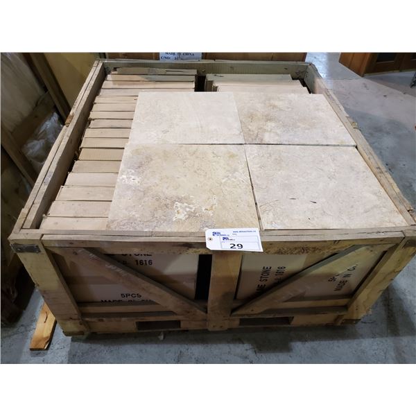 PALLET OF 154 PCS OF 12X12 CREME LATTE TILE