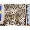 Image 2 : PALLET OF 450 PCS OF 12X12" SHEETS OF MIXED GLASS MOSAIC TILE